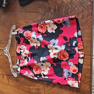J Crew Factory floral pencil skirt size 00